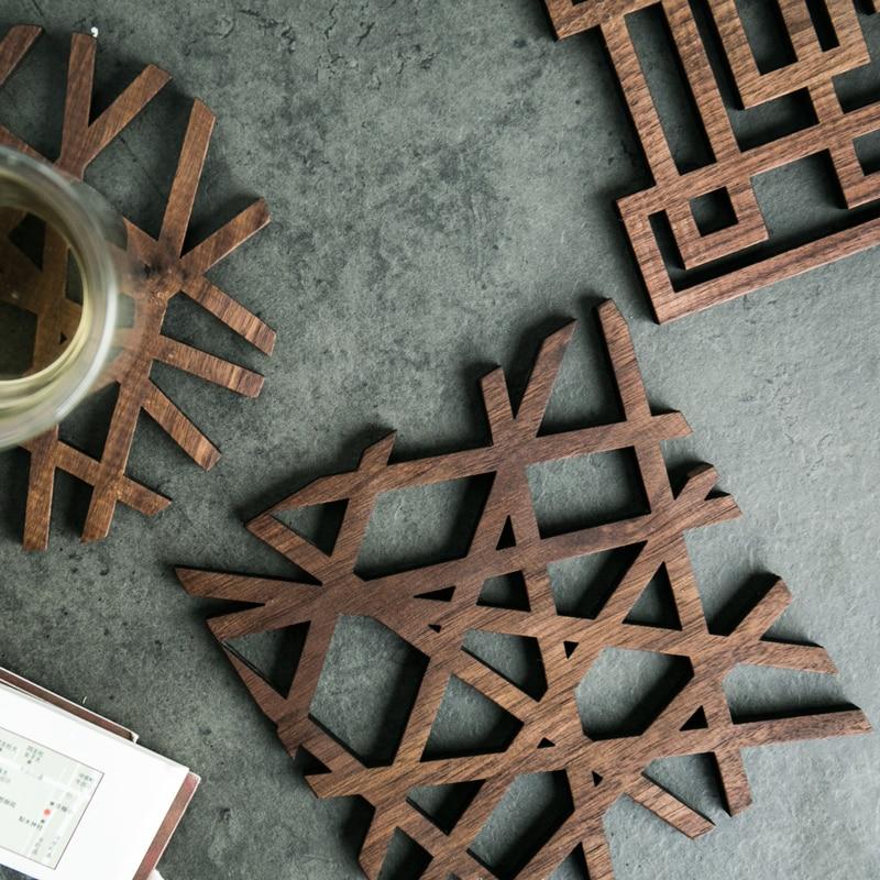 Walnut Lattice Coaster