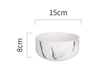 Marble Patterned Porcelain Dishes