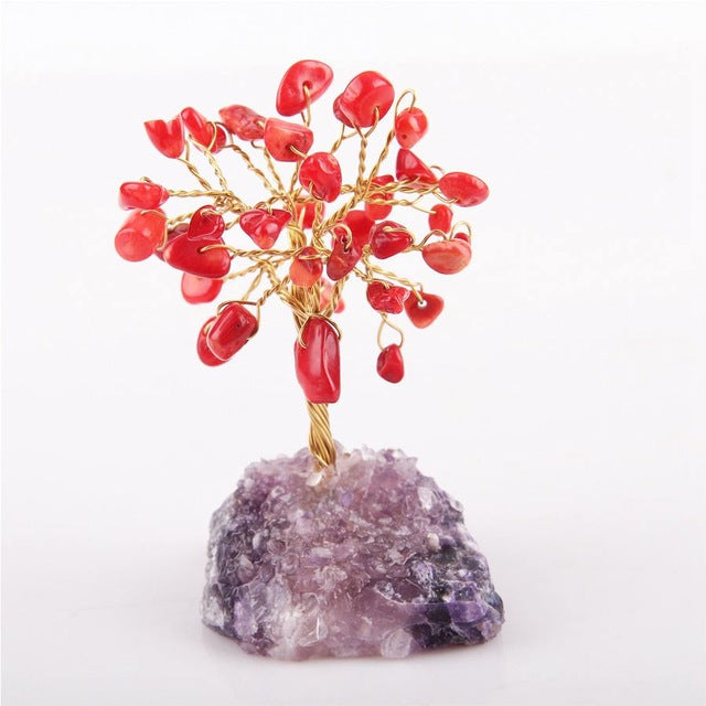 Gemstone Tree Figurine