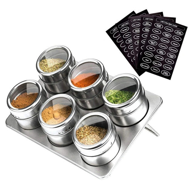 Magnetic Spice Jars