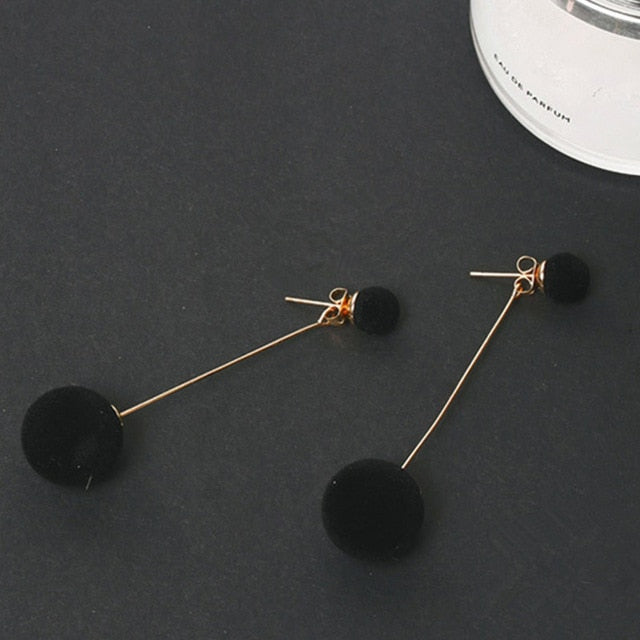 Long Slope Circle Earrings For Women