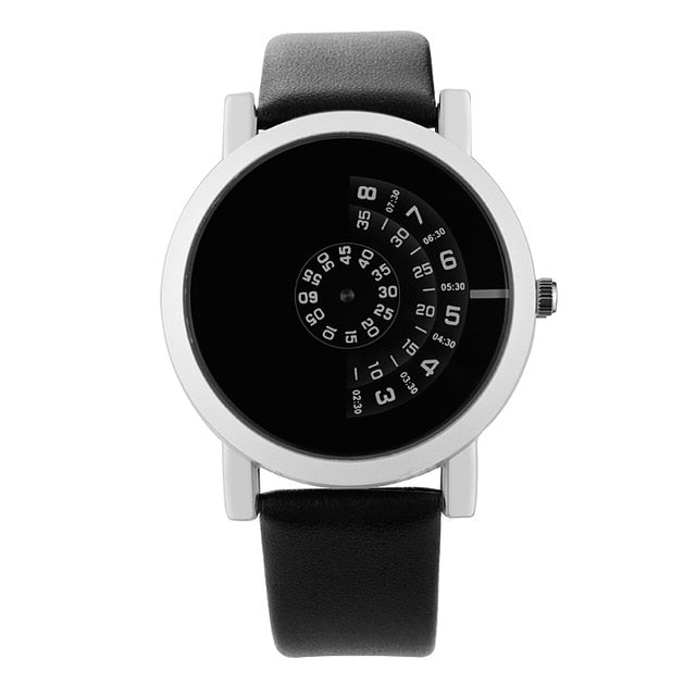 Modern Turntable Quartz Watch