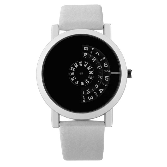 Modern Turntable Quartz Watch