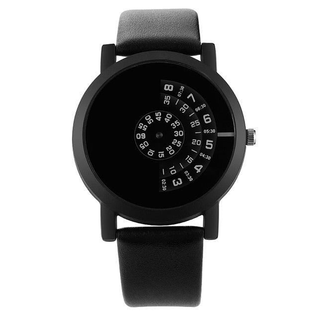 Modern Turntable Quartz Watch