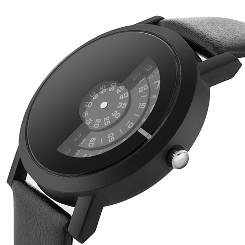 Modern Turntable Quartz Watch