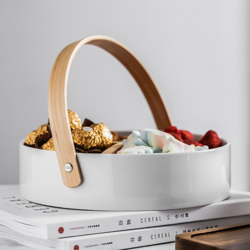 Walnut Partitioned Serving Tray