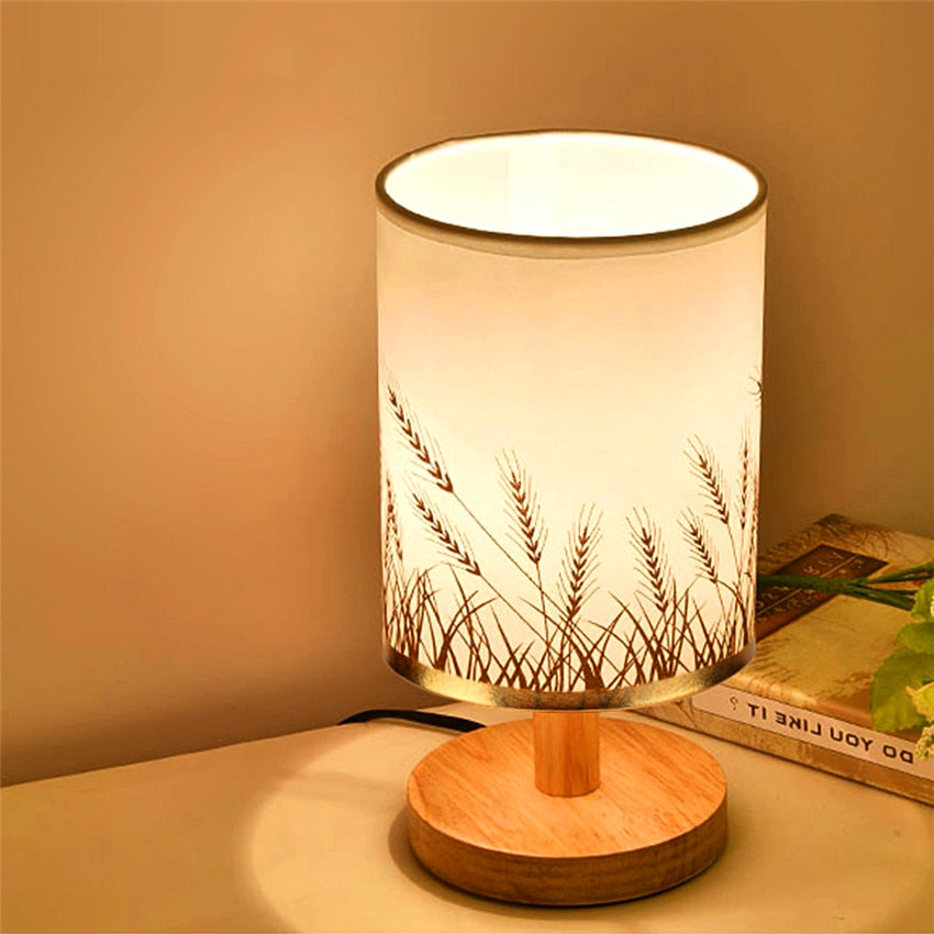 Wooden Wheat Lamp