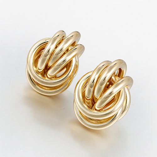 Gold Silver Alloy Drop Earrings For Women