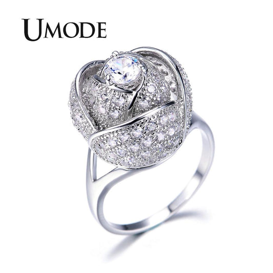 Rose Flower Female Ring