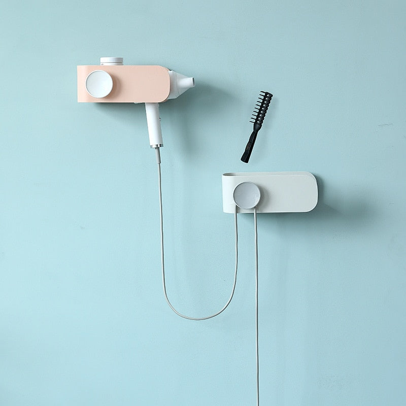 Minimalist Hair Dryer Storage Rack