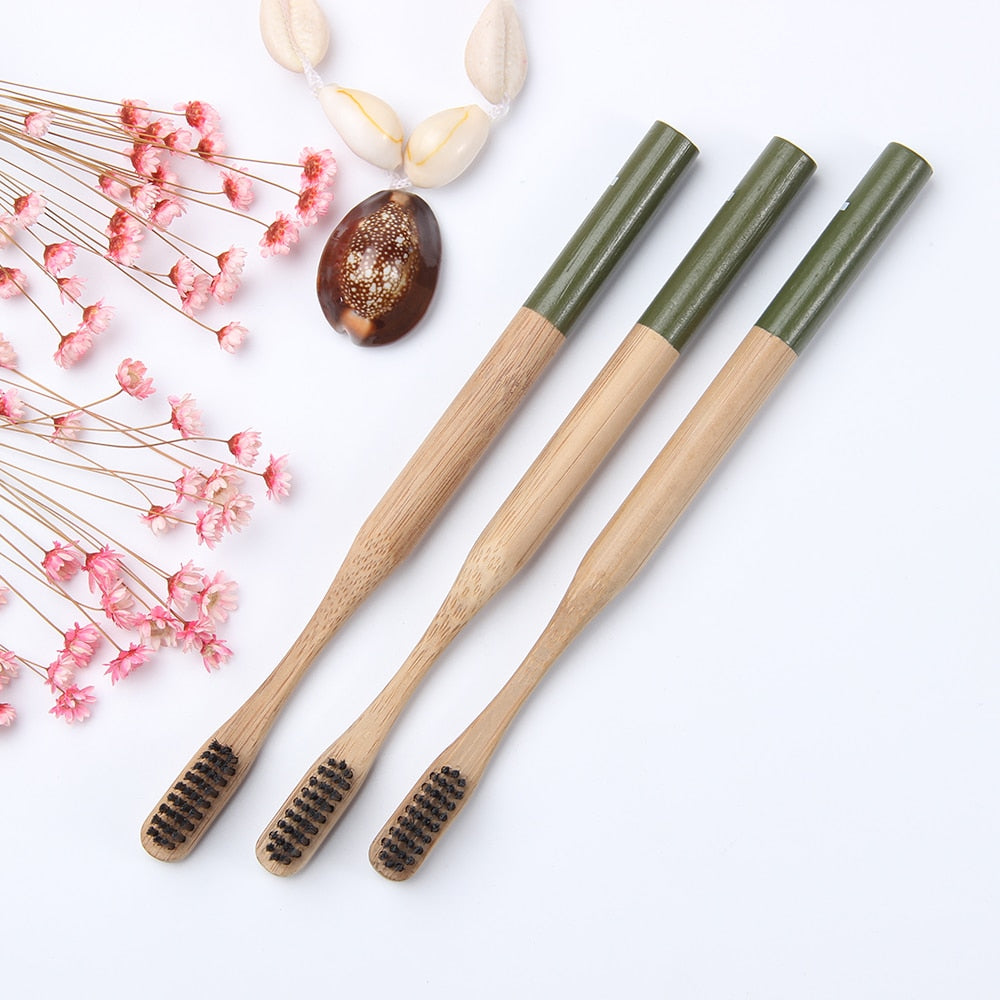 Green Bamboo Toothbrush