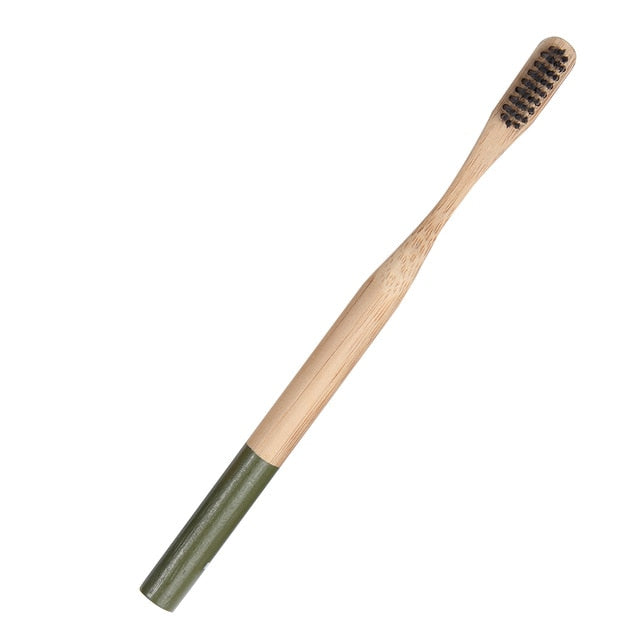 Green Bamboo Toothbrush