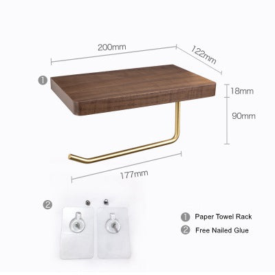 Luxury Nordic Wooden Toilet Paper Holder